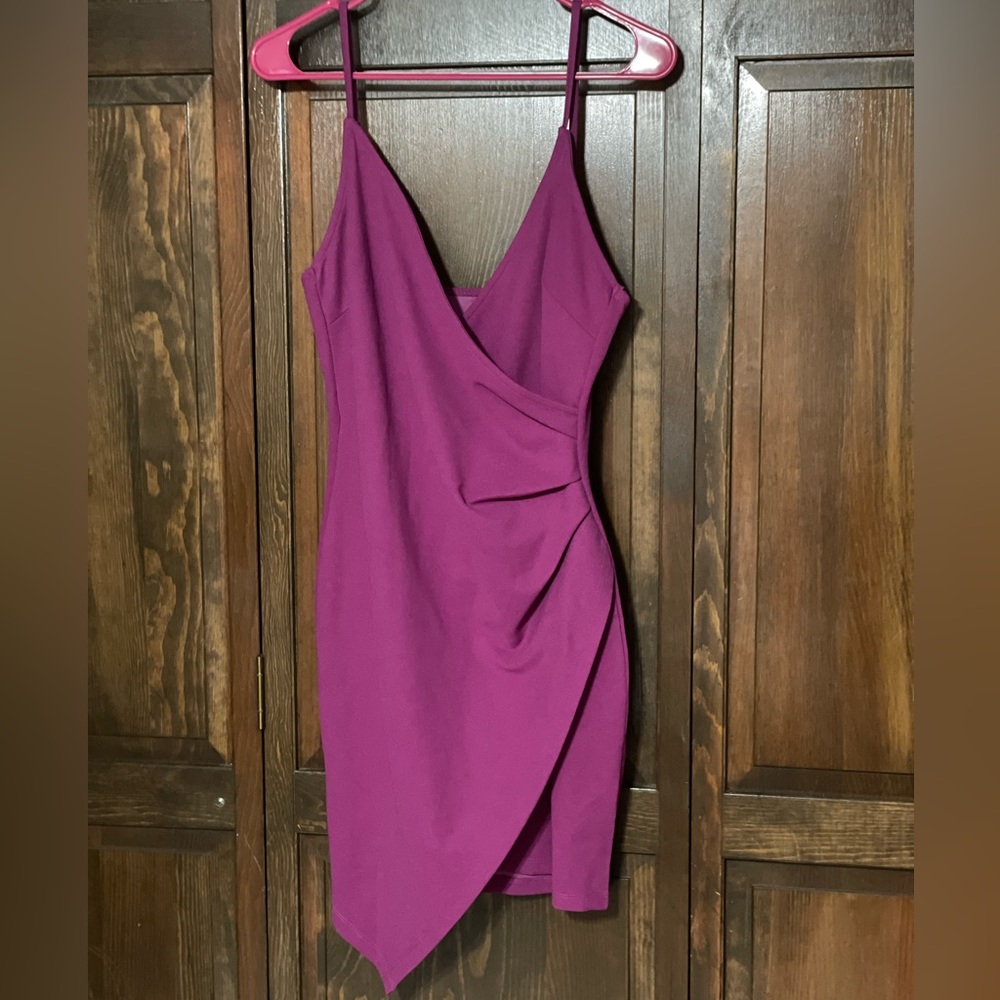 NWOT - Purple - Asymmetric - Bodycon - Dress